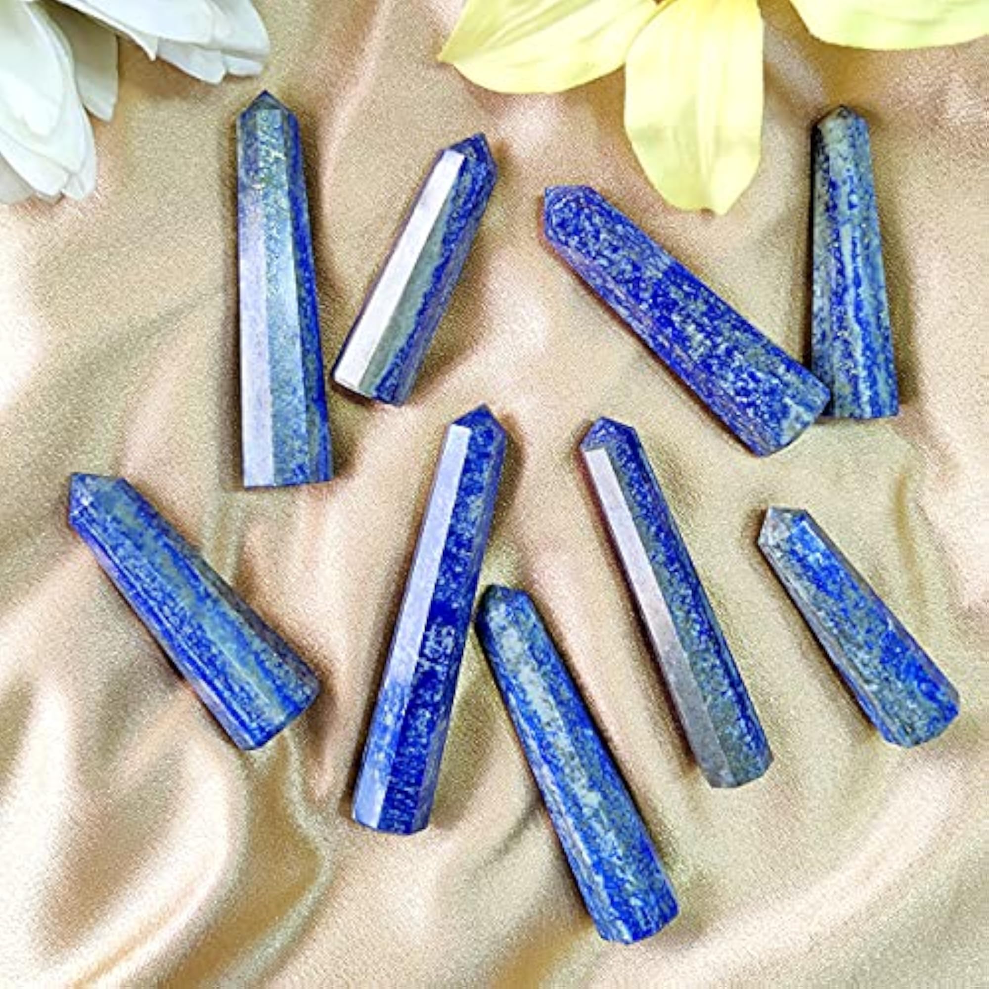 Reiki Healing Lapis Crystal Pencil Obelisks